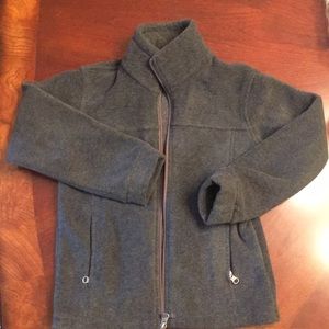 Boys charcoal grey Columbia fleece jacket